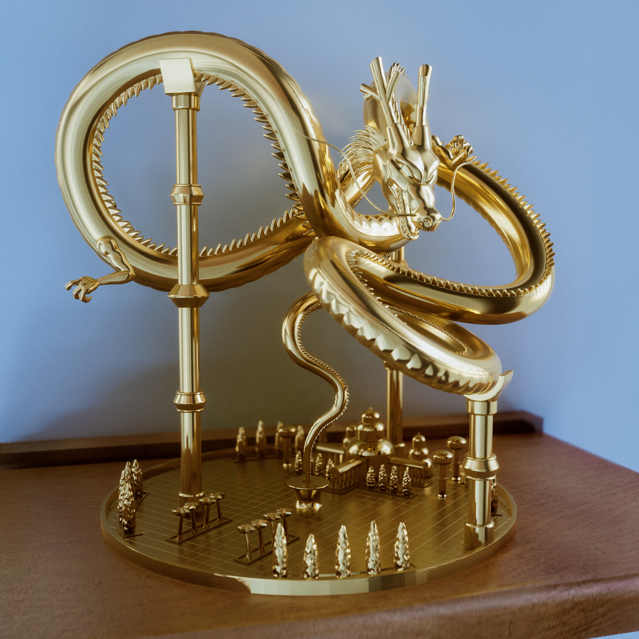Dragon Ball Shenron Model – Kami Sama Palace | Akira Toriyama Tribute